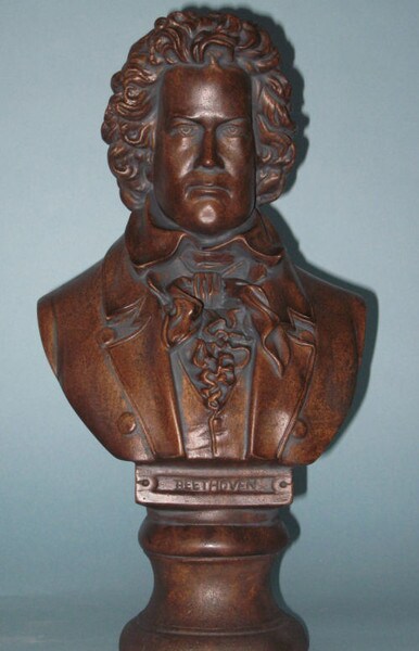 Historical Busts of Composers - Beethoven On Base Statue